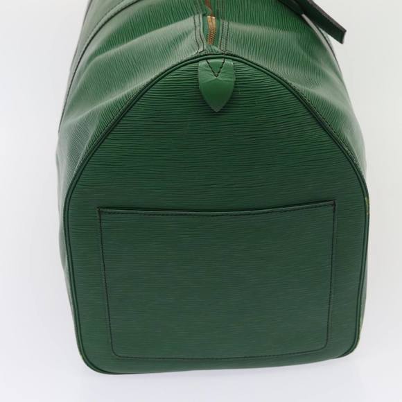 LOUIS VUITTON Epi Keepall 60 Boston Bag Green M42944 LV Auth 85274 - Picture 4 of 16